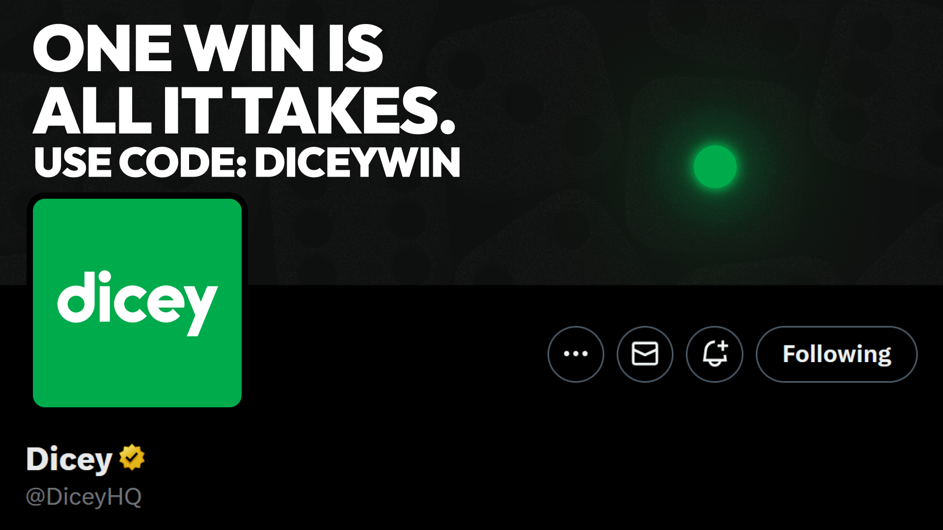 Dicey casino brand banner